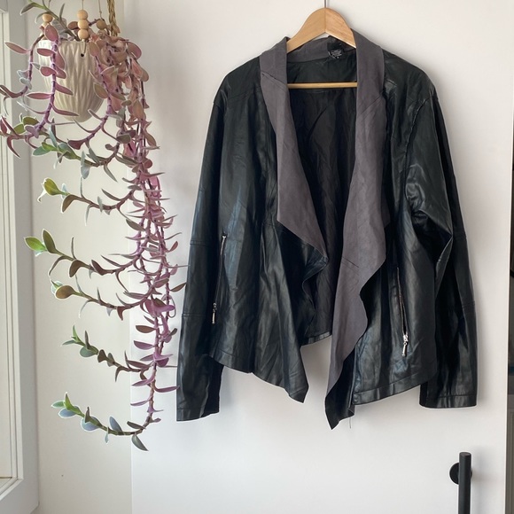 Rebel Wilson Faux Leather Jacket - Picture 1 of 8